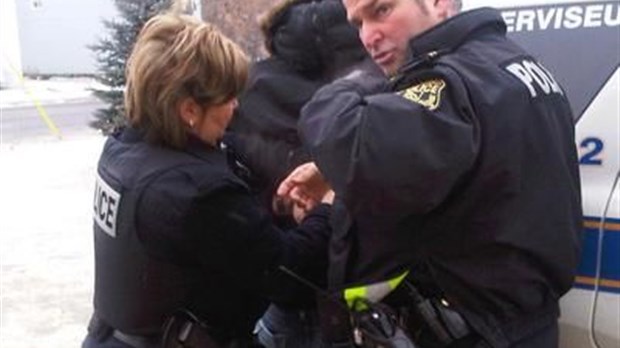 Arrestation musclée sur un chantier