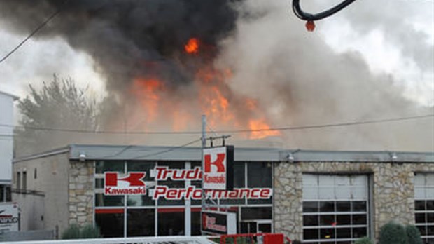 Incendie majeur au centre-ville