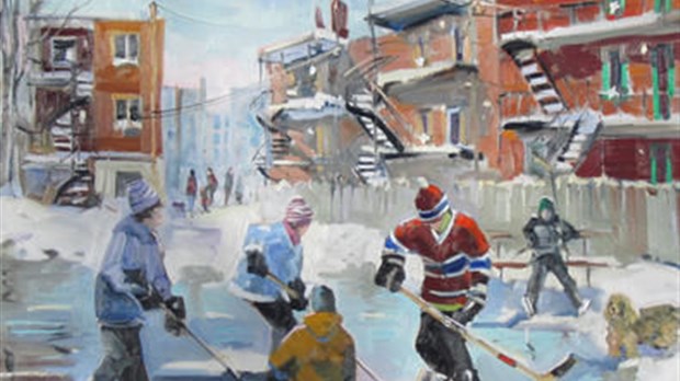 Un peintre de Sainte-Perpétue vend une toile à Alex Kovalev