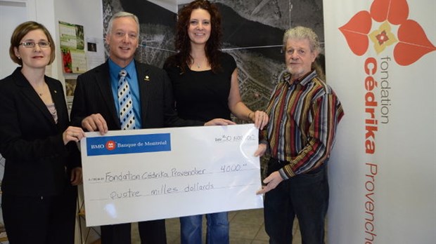 Un don pour la Fondation Cédrika Provencher