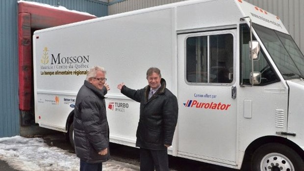 Purolator donne un camion à Moisson Mauricie/Centre-du-Québec
