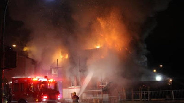 Incendie au bar le Tunnel