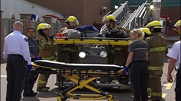 Accident de travail au Centre commercial Les Rivières