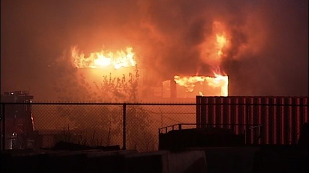 Incendie sur la rue Bellefeuille