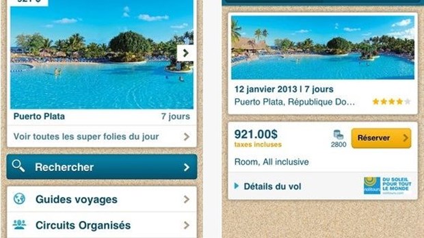 Voyage à rabais révolutionne les applications mobiles