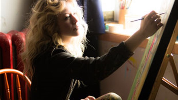 Caroline St-Pierre, artiste peintre trifluvienne