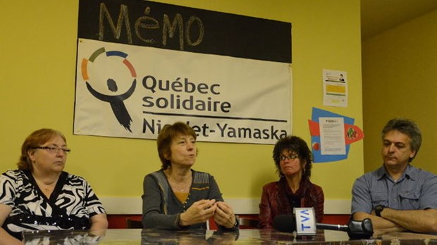 Françoise David de passage à Nicolet