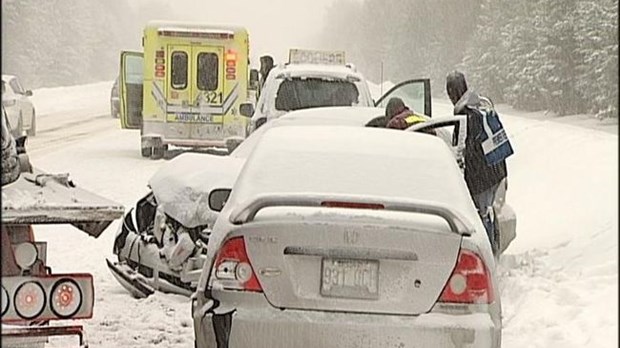 Des conditions difficiles sur les routes