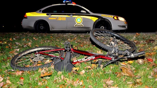 Accident impliquant un cycliste à Drummondville