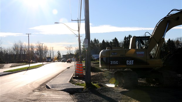 La touche finale au boulevard Parent