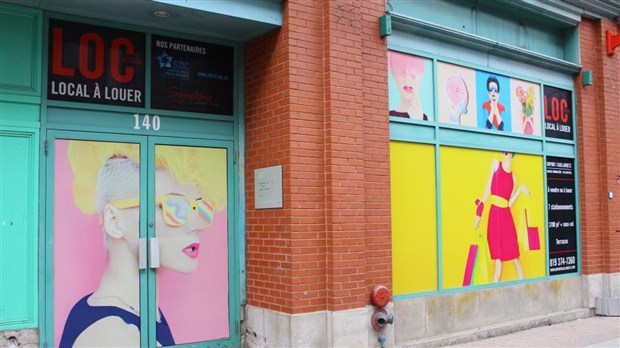 La SDC embellit les vitrines des locaux vacants du centre-ville de Trois-Rivières