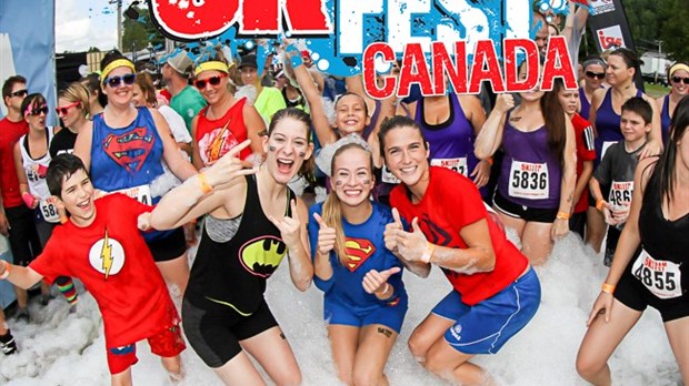 C'est confirmé! Un 5k Foam Fest Canada Fun Run se tiendra à Vallée du Parc
