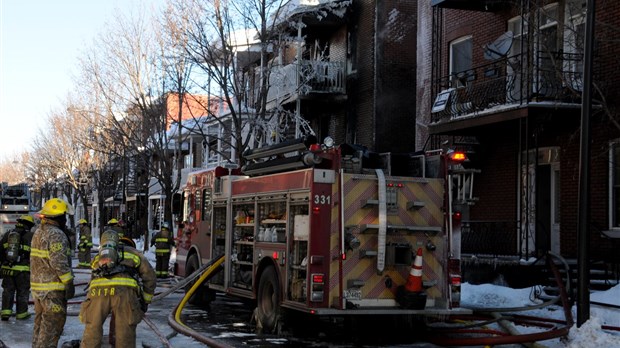 Incendie dans un immeuble à six logements de la rue Sainte-Angèle