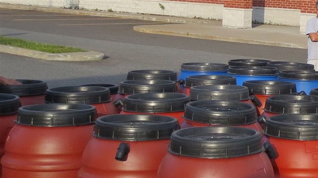 Ce sont 350 Trifluviens qui pourront se procurer un baril pour récupérer l'eau de pluie cet été