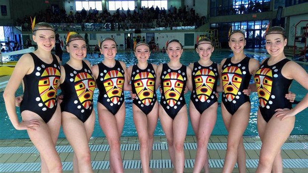 Trois médailles d'or pour le Club de nage synchronisée Maralga de Trois-Rivières