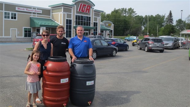 Des barils d'eau de pluie pour 75 résidents de Trois-Rivières