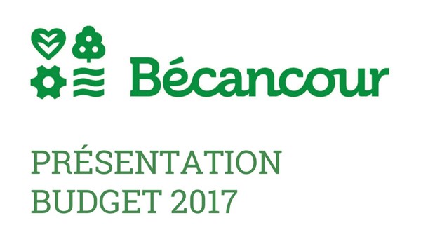 Adoption du budget 2017 à Bécancour: Investir sans s’endetter 