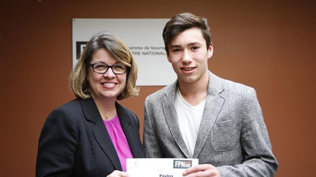 Un jeune trifluvien reçoit une bourse de la Fondation Palestre Nationale