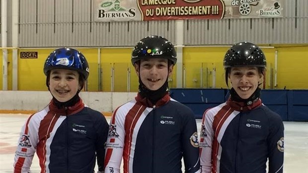 Trois patineurs d'ici aux Championnats canadiens sur courte piste de l’Est.