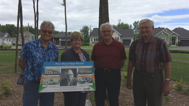 Inauguration du parc Henri-Paul-Ricard à Nicolet