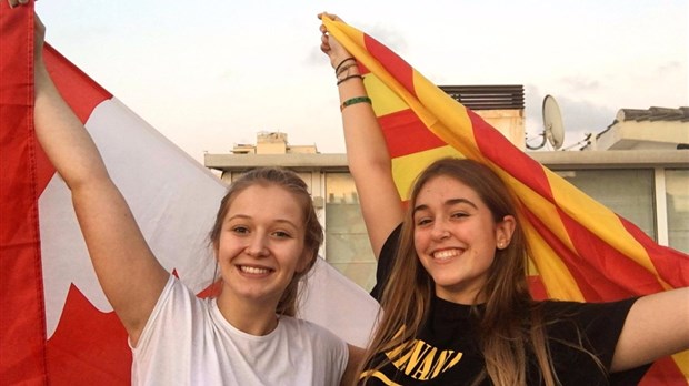 Sara-Kim Simoneau-Fournier en échange étudiant en Espagne