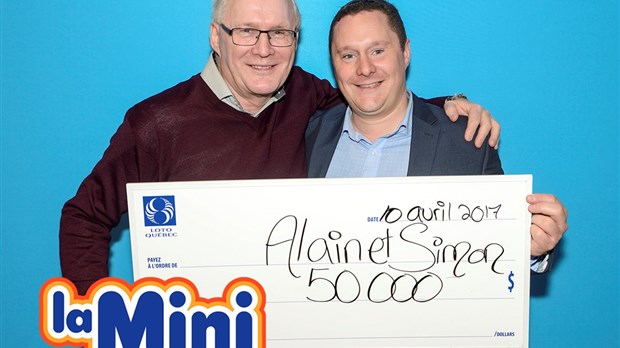 La Mini : un père de la Mauricie partage le gros lot avec son fils