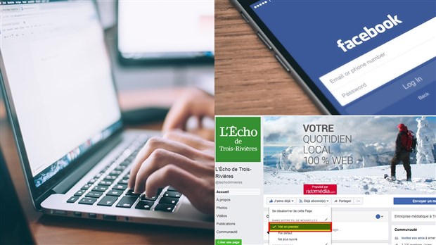Mise à jour de Facebook : voici la solution pour ne rien manquer des nouvelles de l'Écho de Trois-Rivières