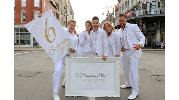 Le Dîner en Blanc fera briller pour la première fois la ville de Trois-Rivières