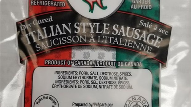 Rappel d'un produit de la marque Filicetti vendu au Québec