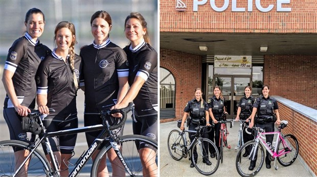 Quatre policières de la Direction de la police de Trois-Rivières parcourront une distance de 230 kilomètres 