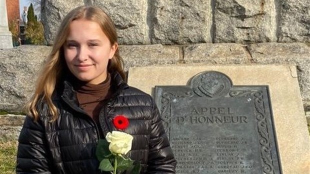 Une jeune amputée de Trois-Rivières rend hommage aux anciens combattants