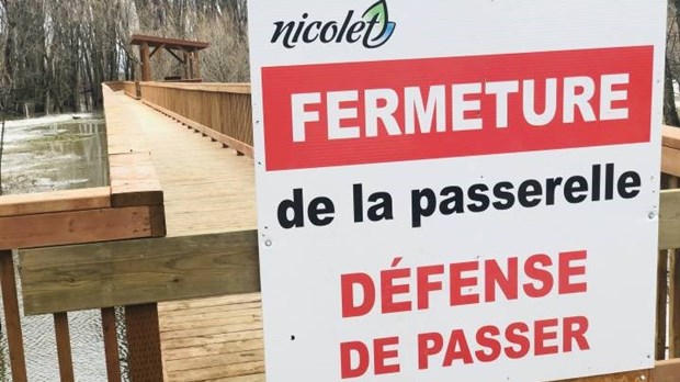 COVID-19 : la Ville de Nicolet ferme sa passerelle les fins de semaine