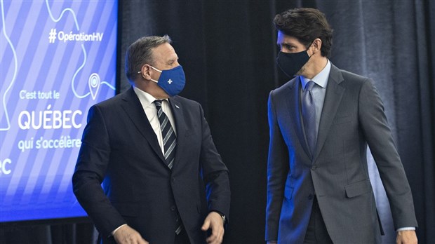Des félicitations à Justin Trudeau de la part de François Legault