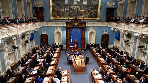 Les députés du PQ n'ont pu entrer au Salon bleu aujourd'hui