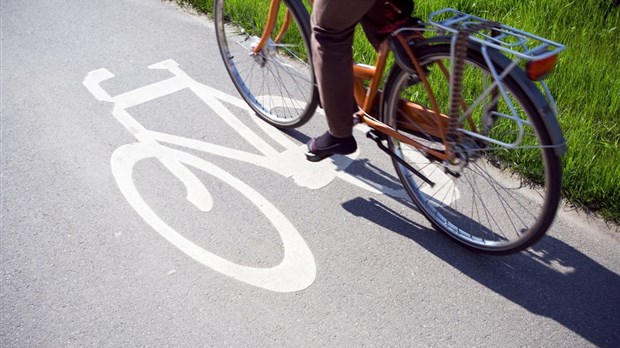 Une portion de la piste cyclable fermée temporairement au parc de la Rivière-Shawinigan