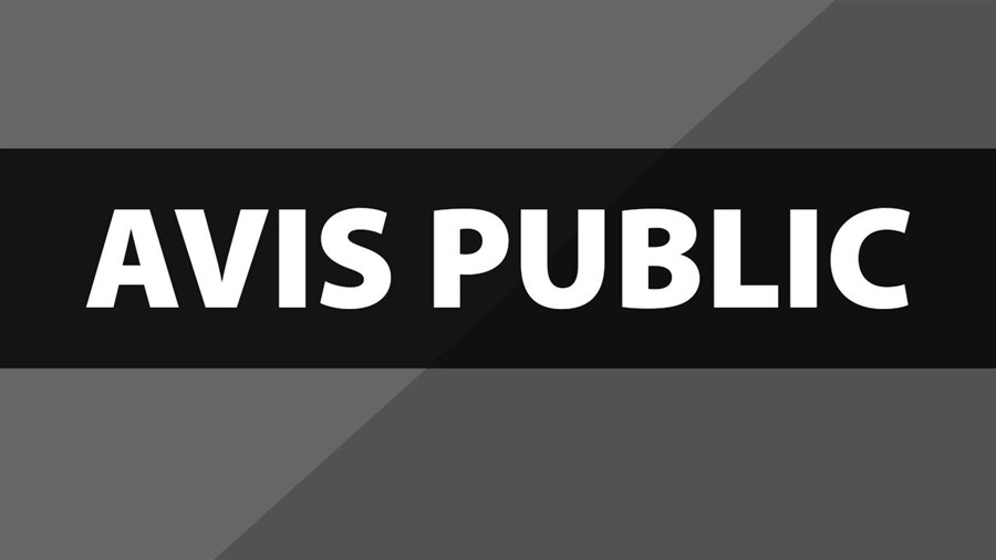 ***  AVIS PUBLIC DE NOTIFICATION ***