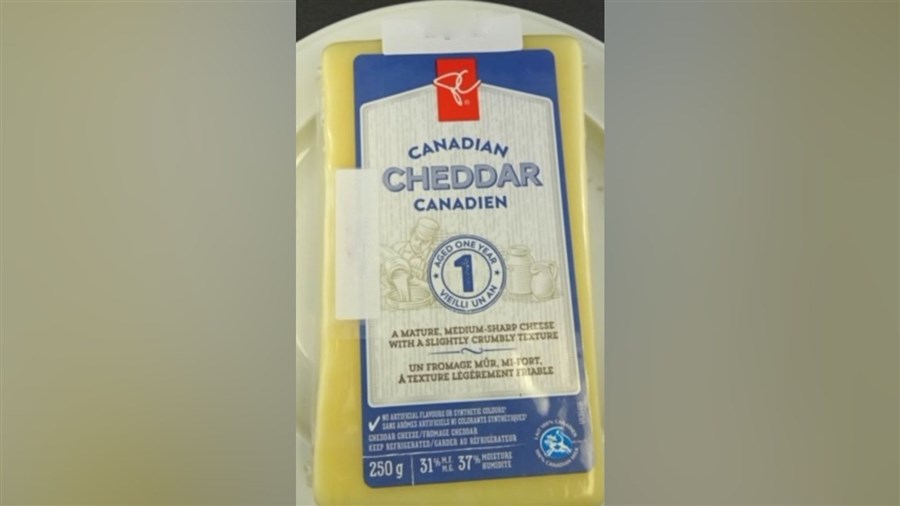 Rappel de fromage cheddar canadien de marque PC