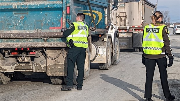 Opération conjointe dans le secteur du parc industriel de Bécancour