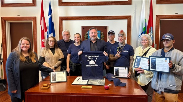 La Brigade de propreté du centre-ville honorée par Trois-Rivières