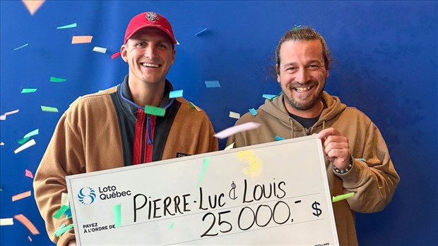 Deux compagnons de chantier de la Mauricie remportent un lot Québec Max