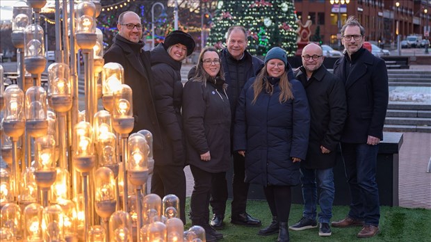 L’œuvre interactive Îlot de chaleur s’allume au parc portuaire