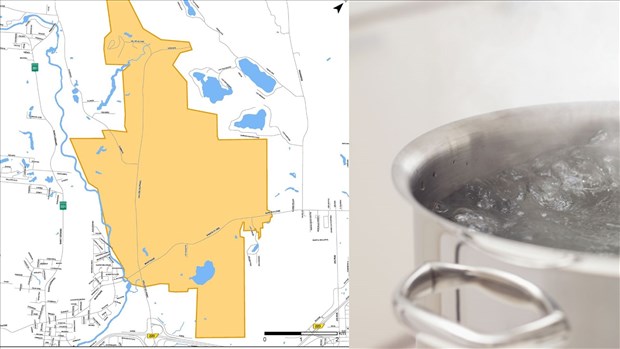 Bris d'une conduite d'eau sur le chemin de Sainte-Flore à Shawinigan