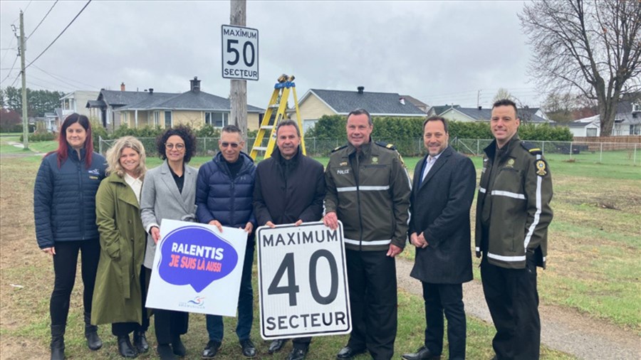 Tous les quartiers résidentiels à 40 km/h à Shawinigan