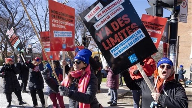 Primes pas encore versées aux infirmières: la FIQ s'adresse au tribunal