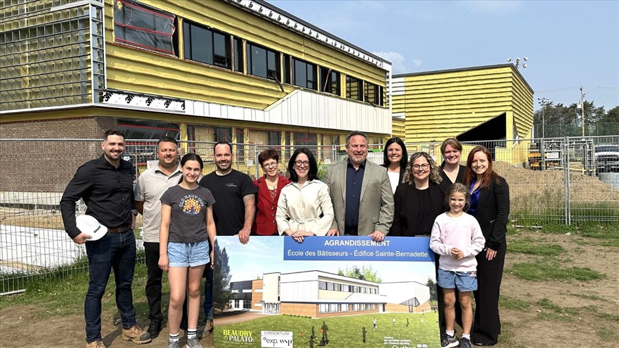 Des travaux d’agrandissement du pavillon Sainte-Bernadette
