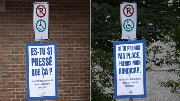 Une campagne pour le respect des stationnements réservés