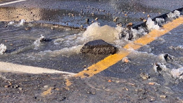 La conduite près de la station de pompage de la 10e Avenue réparée